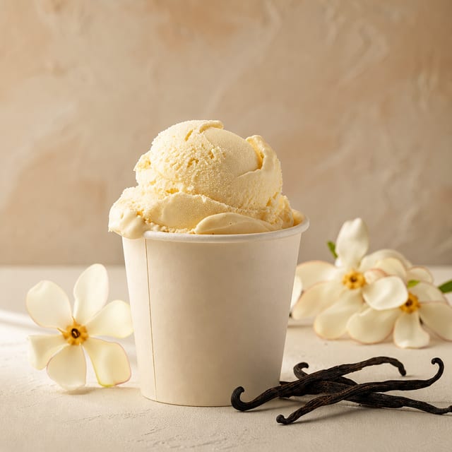 2 scoops ice cream.