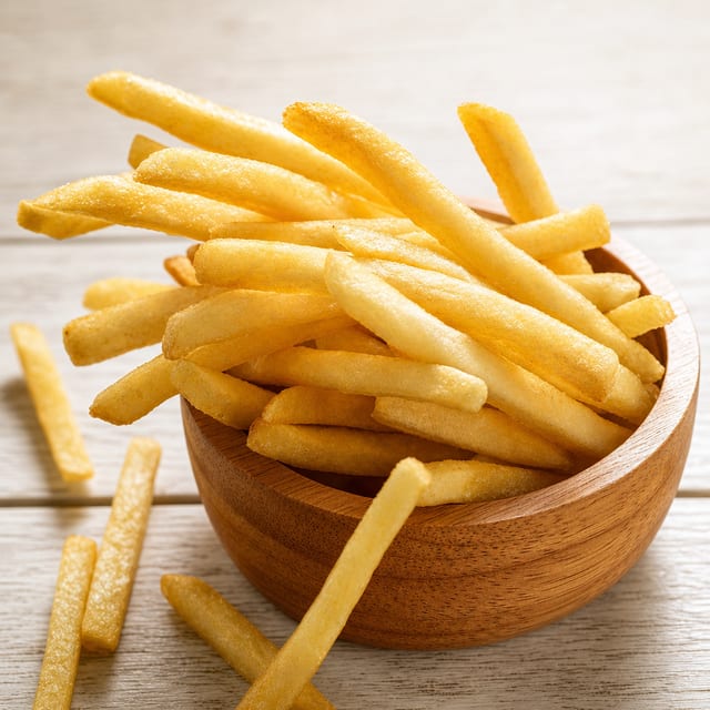 Hand Cut Fries.