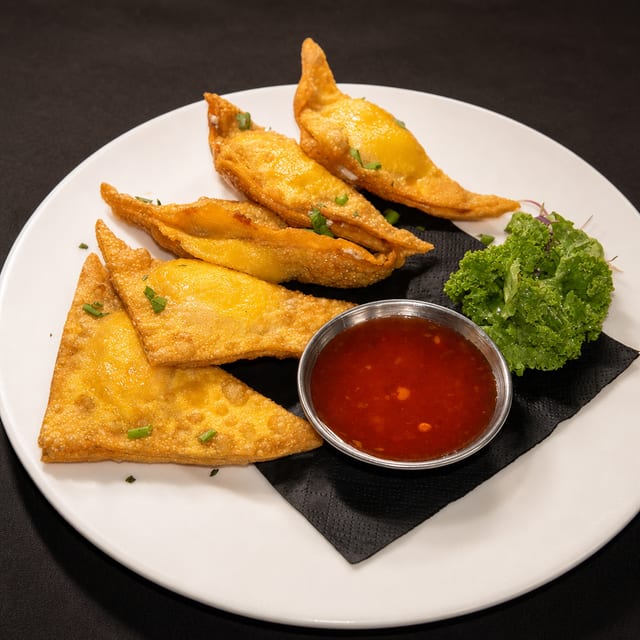 Cream Cheese Crab Rangoons.