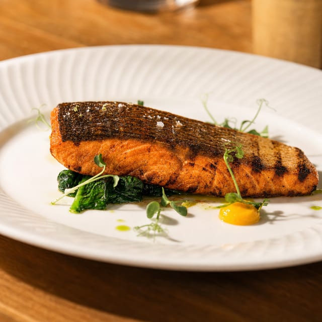 Grilled Salmon.